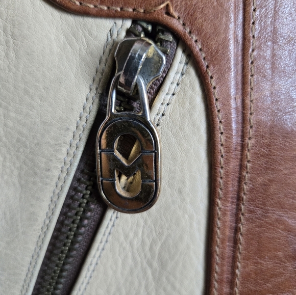 Marino Orlandi Brown and Cream Backpack - Picture 16 of 16